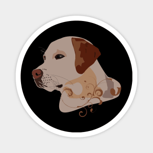 Dog Line Art Drawing Magnet